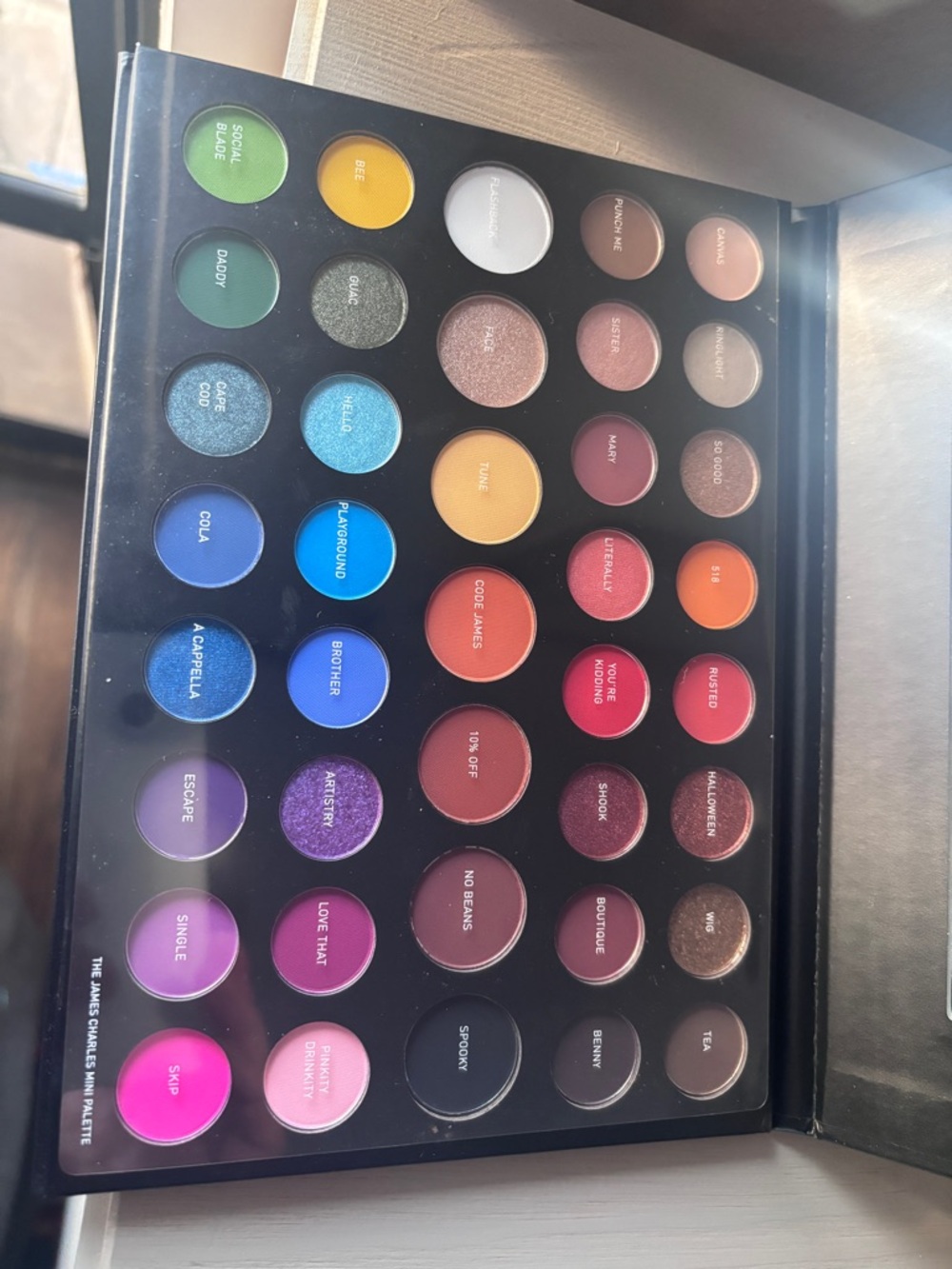 MORPHE X JAMES CHARLES THE MINI ARTISTRY EYESHADOW PALETTE 39 SHADES NWOB
